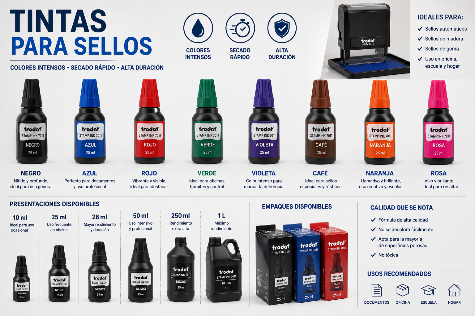 Tintas para sellos